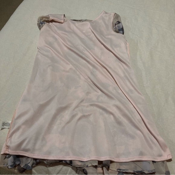 sawyer Chiffon Babydoll Style Dress in Muted Floral Print | Ruffle Hem - Picture 11 of 14